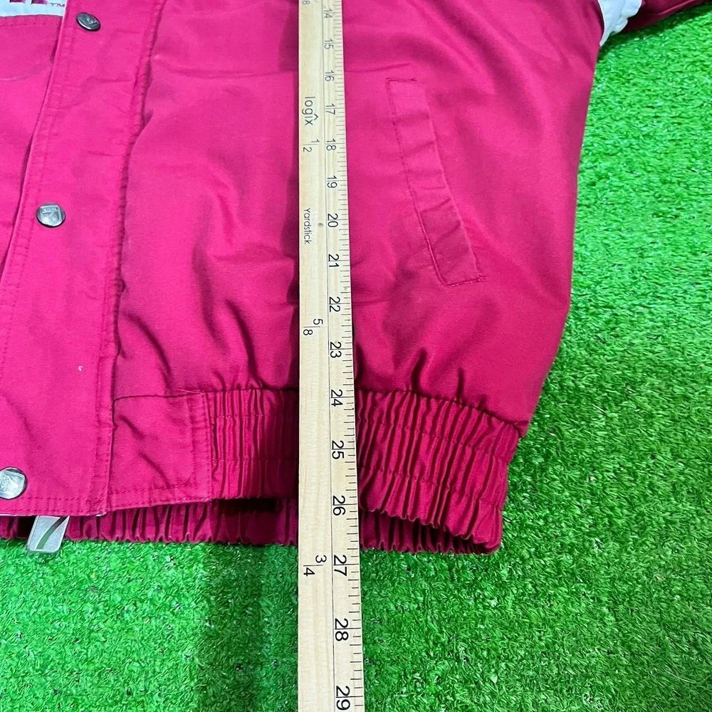 Vintage Texas A&M Jacket MED 90s‎ Jacket Puffy Maroon White Beveled T Logo7